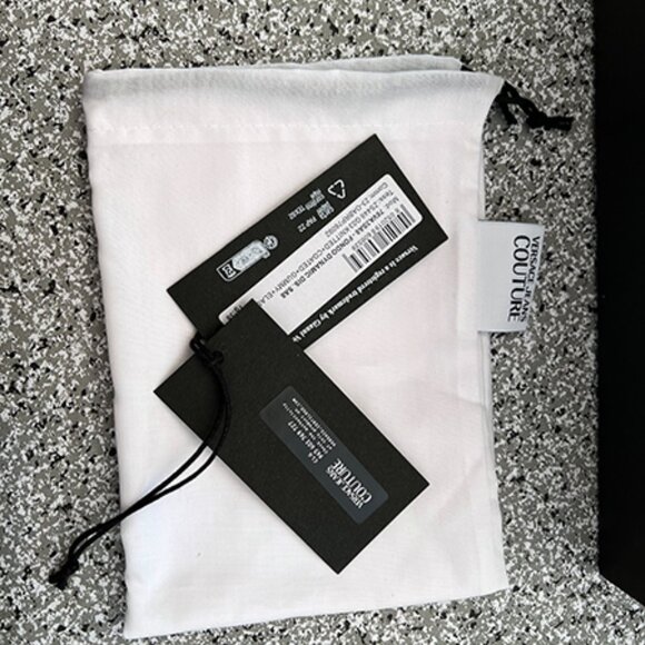 Versace Jeans Couture Women's White Low-Top Sneakers with Metallic Laces - EUC - Picture 9 of 10